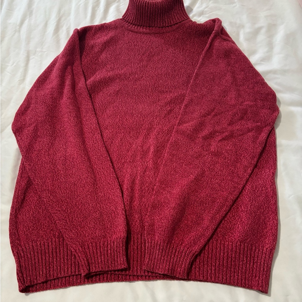 Red Turtleneck Sweater